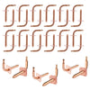 PEX Crimp 1/2" Copper Stub with Wall Flange, 6" Length