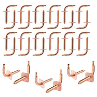 PEX Crimp 1/2" Copper Stub with Wall Flange, 6" Length