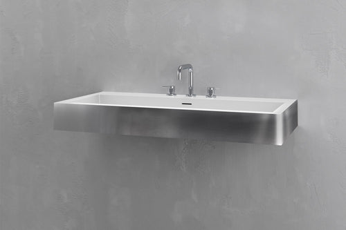 Wall Mounted Rectangular Bathroom Sink