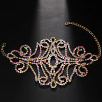 AB Rhinestone Wrap Snap Bracelet