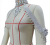 Rhinestone Shoulder Choker Necklace & Bracelet Jewelry Set