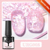 UR SUGAR 7ml Nude Crystal Rubber Base Gel Natural Color Semi Permanent Soak off UV LED Gel Nail Art Varnish