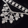 Large Crystal Drop Pendant Necklace