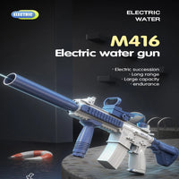 Electric Water Gun Pistol 10M Long Range Portable Guns M416 Children Summer Beach Outdoor Fight Shooting Toys for Boys Kid Games