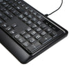 104 Keys Wired Keyboard USB Interface Large Print Multimedia Backlit Elderly Keyboard LED Mechanical Keyboard