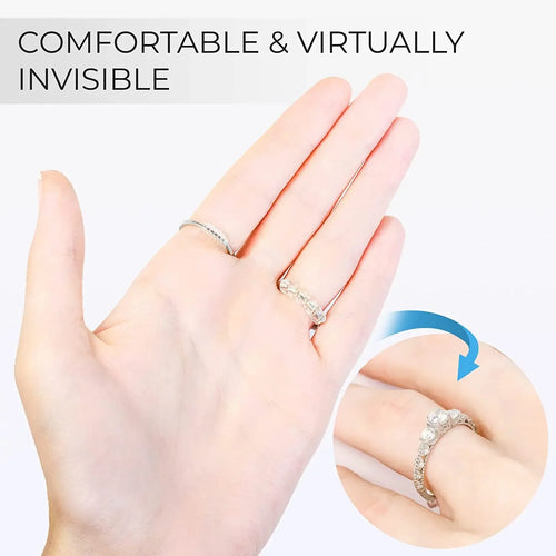 8pcs/Set Ring Size Reducer Tools Spiral Spring Based Rings Adjust Invisible Transparent Tightener Resizing Tool Jewelry Guard