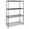 2PCS 4-Tier Metal Wire Shelf Rack Storage Shelving Unit Organizer for Kitchen