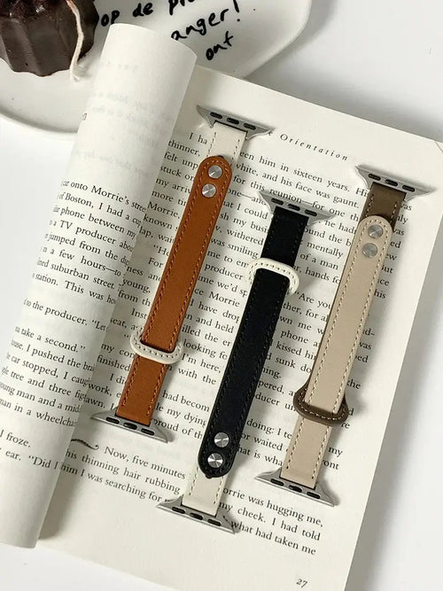 Apple Watch Leather Band - Elegant Durable Strap Options