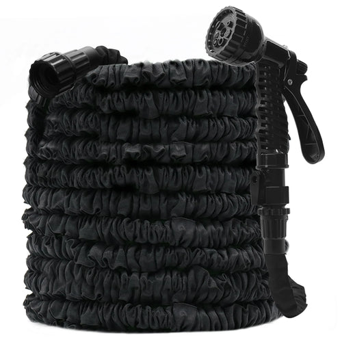 GardenJoy Garden Hose Outdoor Water Hose 3/4 in. x 100 ft. Expandable Hose with 7 Function Spray Nozzle Flexible Water Hose