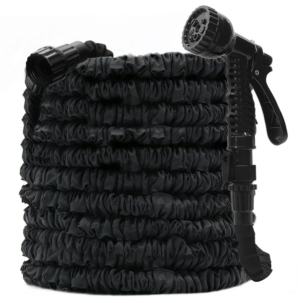 GardenJoy Garden Hose Outdoor Water Hose 3/4 in. x 100 ft. Expandable Hose with 7 Function Spray Nozzle Flexible Water Hose