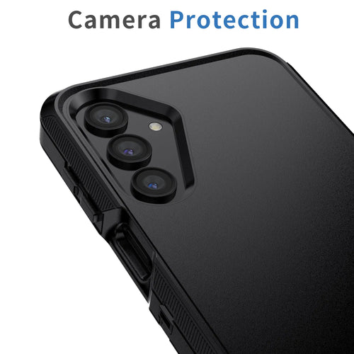 Black For Samsung Galaxy A16 5G Case Heavy Duty Shockproof Hard Protective Rugged Hybrid 3in1 Layers Cover