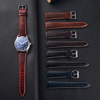 Amazfit Band Vintage Oil Wax Leather Watch Strap Cowhide Buckle
