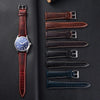Motorola Moto Oil Wax Leather Watch Band - Cowhide Quick Release Straps