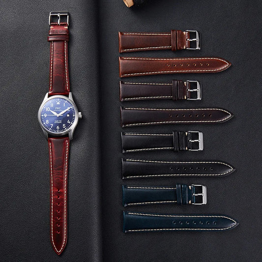 OnePlus Watch Bands, Oil Wax Leather Strap, Cowhide Replacement Band