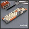 shipadoo104 Keys Gaming Keyboard with 3 Colors Keycaps USB Wired mechanical keyboard for Laptop Desktop PC Gamers