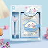 Sanrio Hello Kitty Notebook Gel Pens Kuromi Cinnamoroll Notepad Daily Weekly Agenda Planner Stationery Set Office School Supplie