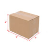 100-Pack Corrugated Cardboard Shipping Boxes   8x6x4" 6x4x4" 6x4x2" 4x4x4" Mailing, Packing, Moving & Storage for Business/Home