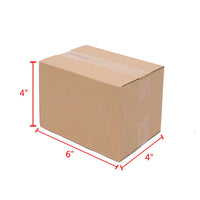 100-Pack Corrugated Cardboard Shipping Boxes   8x6x4" 6x4x4" 6x4x2" 4x4x4" Mailing, Packing, Moving & Storage for Business/Home