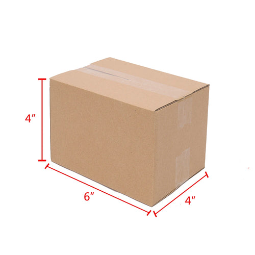 100-Pack Corrugated Cardboard Shipping Boxes   8x6x4" 6x4x4" 6x4x2" 4x4x4" Mailing, Packing, Moving & Storage for Business/Home