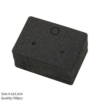 100pcs Cardboard Earring Display Card Paperboard Jewelry Label Hanging for Entrepreneurship Selling Small Businesses Packaging