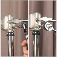 46pcs Metric Flexible Head Ratcheting Wrench Combination Wrench Set 1/4" Drive Hex Bit Socket Set Mechanic Tool Car Repair Tool