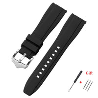 OnePlus Smartwatch Silicone Watch Band Curved End Rubber Strap Bracelet
