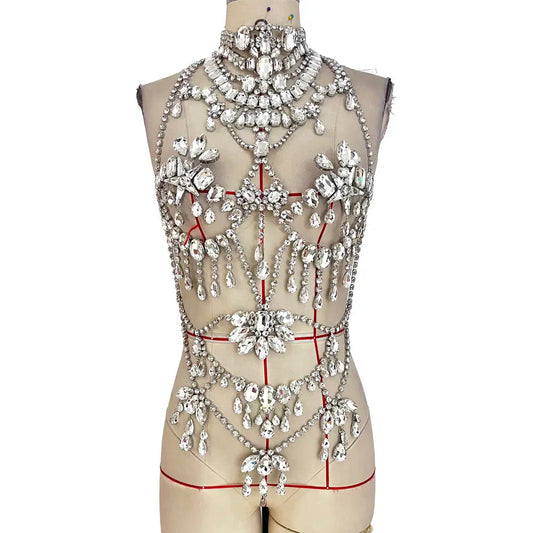 Rhinestone Crystal Full Body Chain