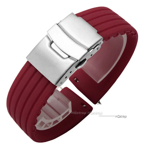 Amazfit Silicone Watch Strap with Deployment Buckle - Replacement Band