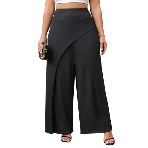 Women High Waisted Palazzo Pants Elegant Floral Print Wide Leg Trousers for Summer Beach Vacation Party Evening Wear