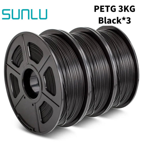 SUNLU PETG 3D Filament 1KG 3 Rolls 1.75mm +/-0.02MM 3D Printing Filament Neatly Wound Filament Vacuum Packing Fast Shipping EzBuyCo