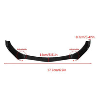 Front Bumper Lip Splitter Spoiler Adjustable Front Bumper Body Kit For Car Lightweight Front Body Shovel Anti-Collision Bumper