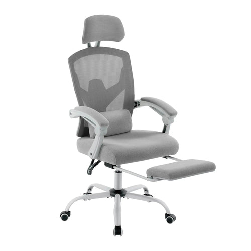 JHK Ergonomic Reclining High Back Mesh Living Room Rocking Gaming Chair Computer Desk Swivel Rolling  Lumbar Support Pillow