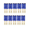 10 Pairs EC5 Banana Plug Connectors Female Male 5.0mm Gold Bullet Connector for RC ESC LIPO Battery Device Electric Motor
