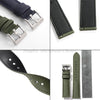 Polar Quick Release Watch Bands - Canvas Leather Strap, Unisex