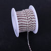 The Stardust Pearl Stream – Premium Silver Base Glass Rhinestone & ABS Pearl Cup Chain Trim