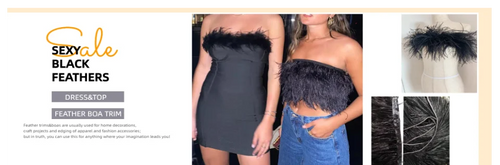 Fluffy Marabou Turkey Feather Boa (2 Meters)
