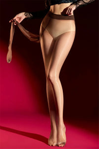 Plus Size Oil Glossy 1D Ultra-Thin Shaping Pantyhose High-Elasticity Tights