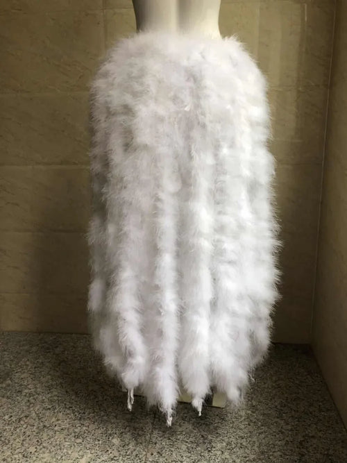 Long Feather Bustle Skirt Costume Accessory
