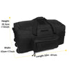 124L Large Capacity Tactical Duffel Bag Rolling Luggage for Heavy-Duty Camping Hiking Luggage Travel Suitcase