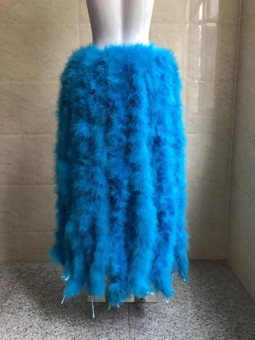 Long Feather Bustle Skirt Costume Accessory