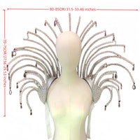 Curved Multi-Arm Backpiece Frame with Attachment Loops