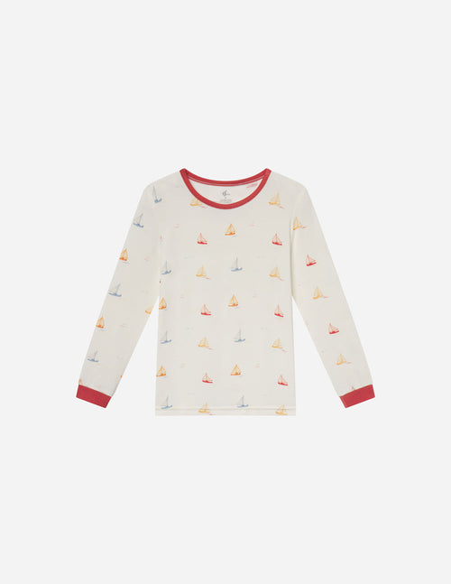 Sailboat Bamboo Kids Pajama Set