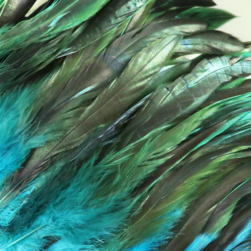 Natural Rooster Saddle Feather Strung Fringe (1 Roll)