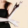 80D Satin Shiny High-Elasticity Opera Length Gloves Stage Performance Gloves