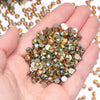 SS3-SS30 Gold Bottom Flat Back Glass High Quality Crystal Rhinestones