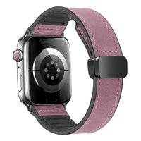 Apple Watch Genuine Leather Band - Stylish Magnetic Strap