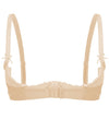 Lace Underwire Half-Cup Push-Up Bra