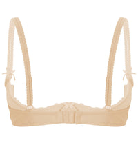 Lace Underwire Half-Cup Push-Up Bra