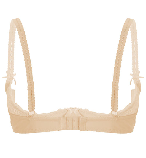 Lace Underwire Half-Cup Push-Up Bra