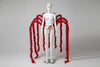Long Feather Waterfall Backpiece Costume Accessory
